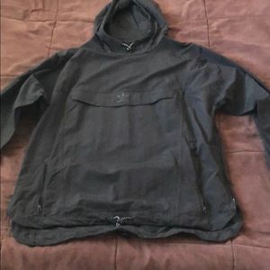 Black adidas rain jacket